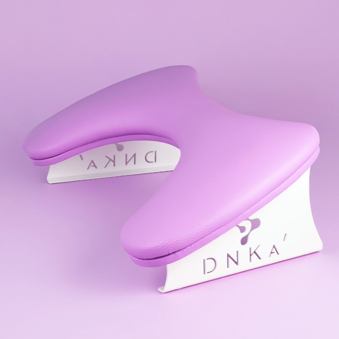 DNKa' DNKA - Anatomical armrest for manicure - White & Black & Purple - Bellu