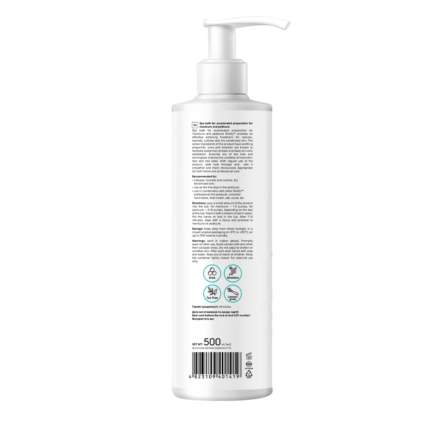 SHELLY SPA kopel za hitrejšo pripravo na manikuro in pedikuro Soft Blade Shelly 500 ml - Bellu