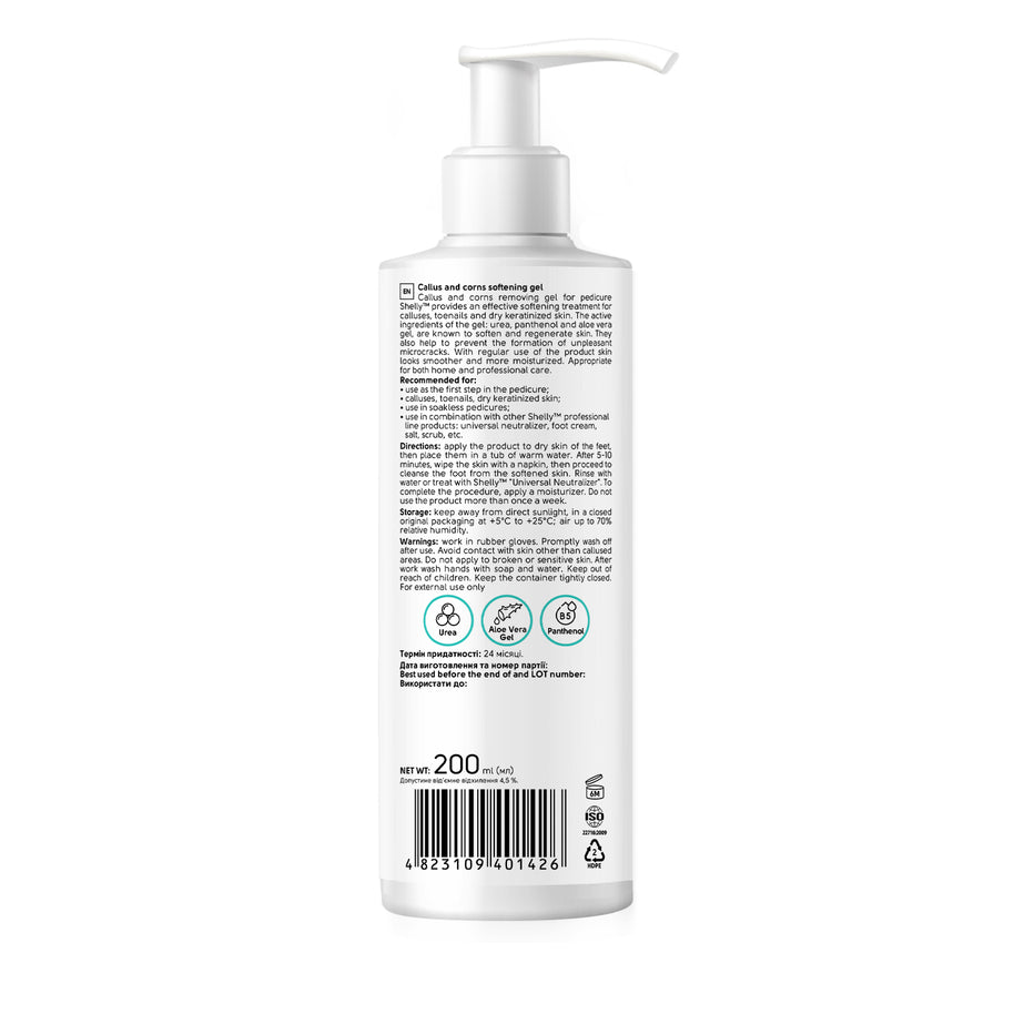 SHELLY Mehčalni gel za trdo kožo in otiščance Soft Blade Shelly 200 ml - Bellu