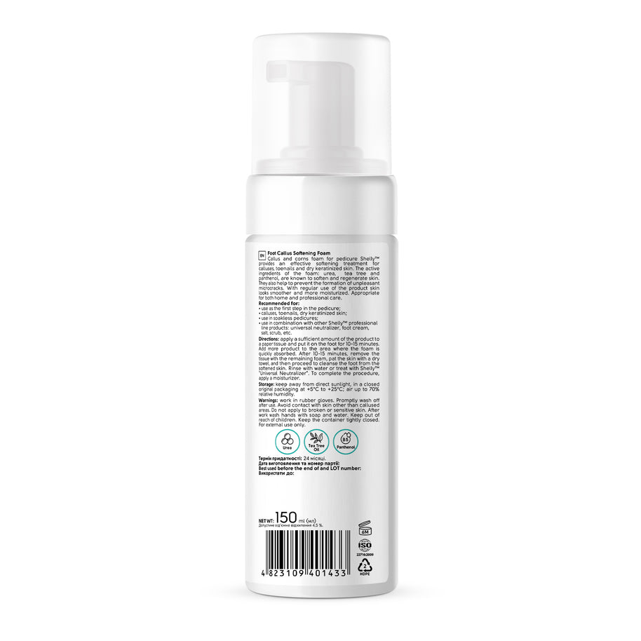 SHELLY Mehčalna pena za trdo kožo stopal Soft Blade Shelly 150 ml - Bellu