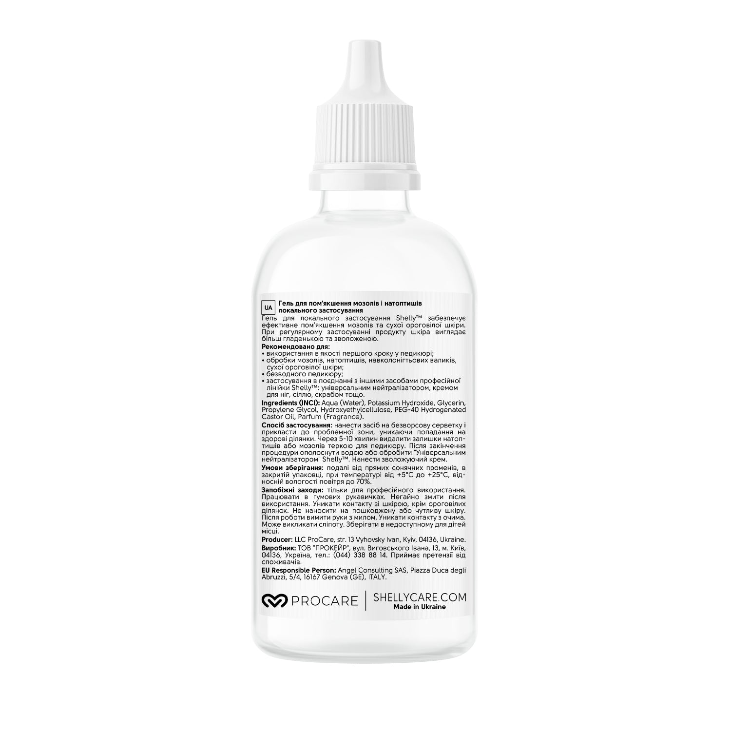 SHELLY Lokalni mehčalni gel za trdo kožo stopal Soft Blade Shelly 100 ml - Bellu
