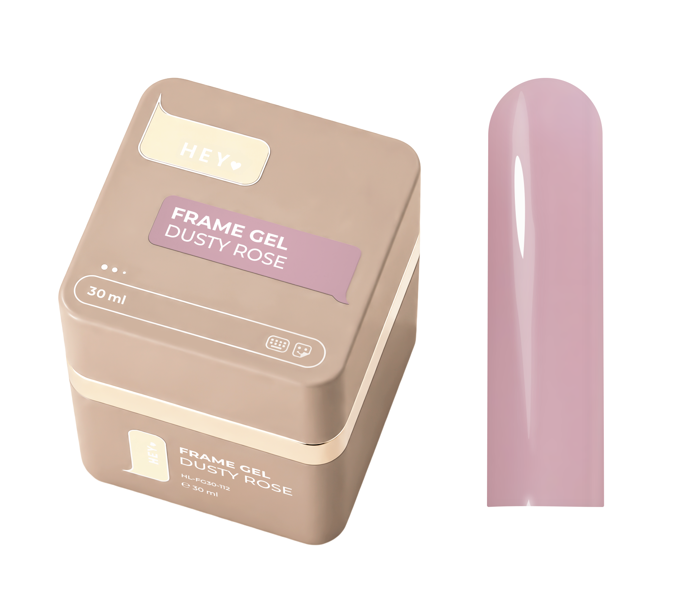 HEY LOVE - Frame gel - Dusty Rose 30ml