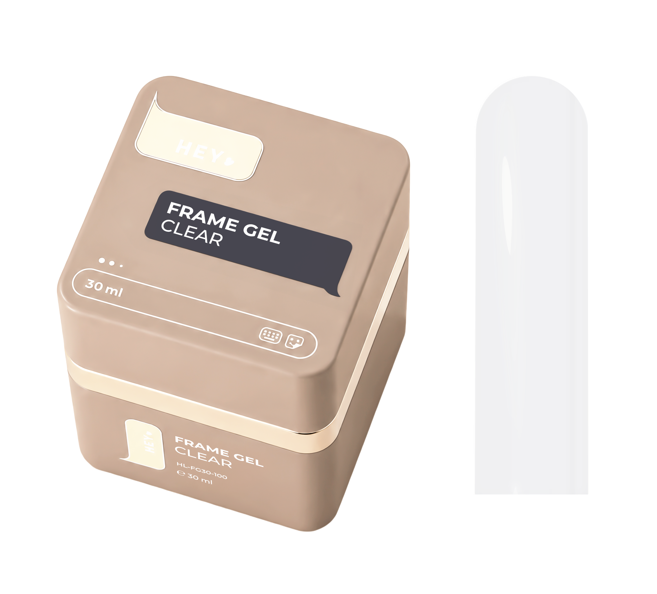 Hey Love - Frame gel s pumpico - clear 30ml | Clear