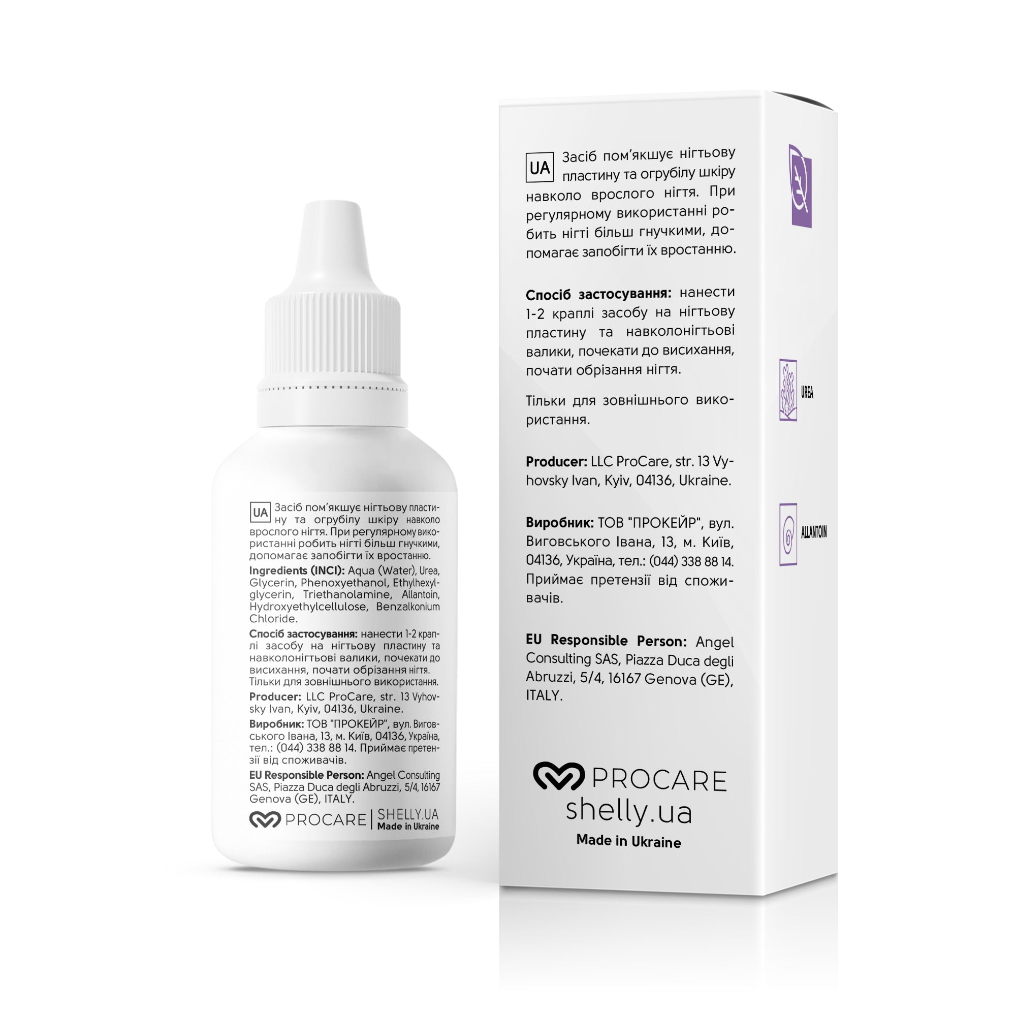SHELLY Mehčalec za vraščene nohte na nogah Shelly 30 ml - Bellu