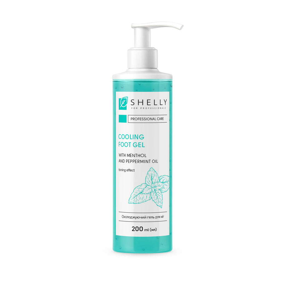 SHELLY Hladilni gel za stopala z mentolom in metinim oljem Shelly 200 ml - Bellu