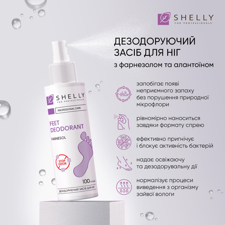 SHELLY Deodorant za stopala s farnesolom Shelly 100 ml - Bellu
