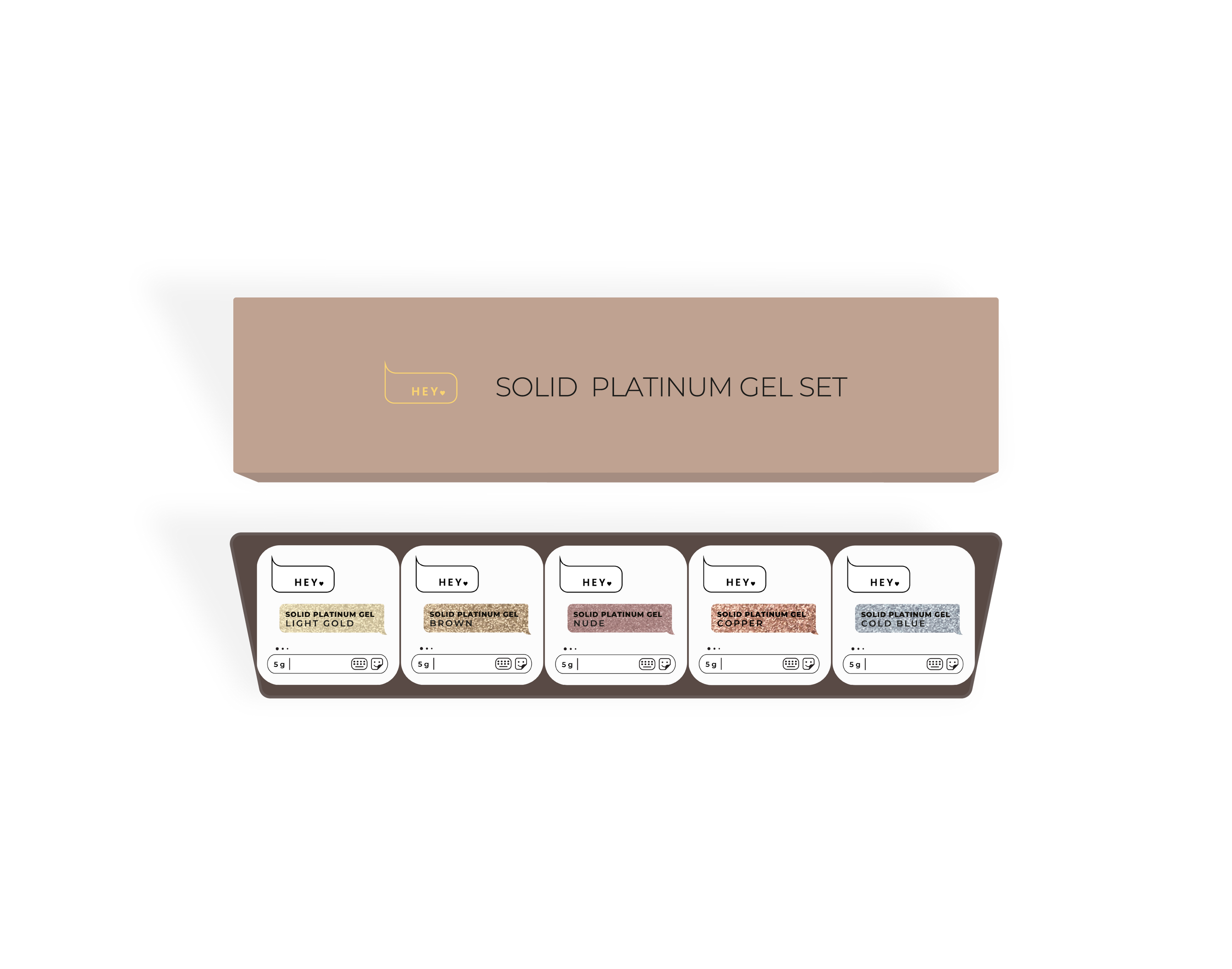 hey love solid platinum gel set 5 5 g