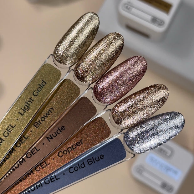 HEY LOVE - Solid platinum gel set 5*5 g