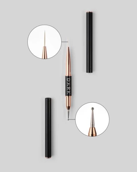 DARK DARK - Dvostranski čopič liner 13 mm + dots 2 mm - Bellu