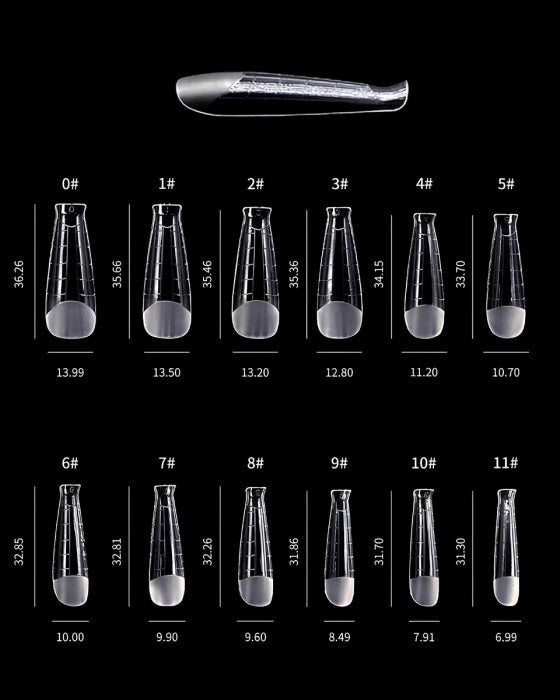 DARK DARK - Nail forms (Coffin, Stiletto, Ballerina in Almond) - Bellu