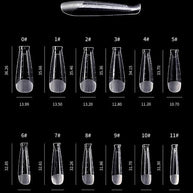 DARK DARK - Nail forms (Coffin, Stiletto, Ballerina in Almond) - Bellu