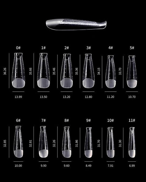 DARK DARK - Nail forms (Coffin, Stiletto, Ballerina in Almond) - Bellu