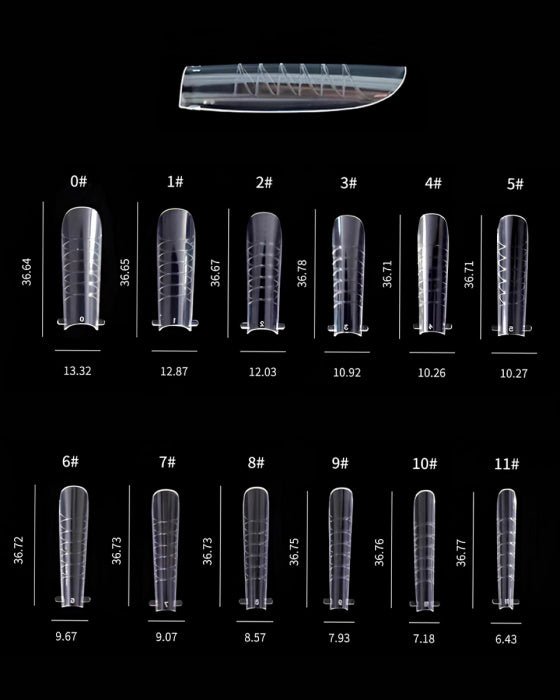 DARK DARK - Nail forms (Coffin, Stiletto, Ballerina in Almond) - Bellu