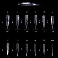 DARK DARK - Nail forms (Coffin, Stiletto, Ballerina in Almond) - Bellu