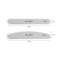 DARK DARK - Set pilic za nohte polmesec bela pena 25 kos 150/180 grit - Bellu