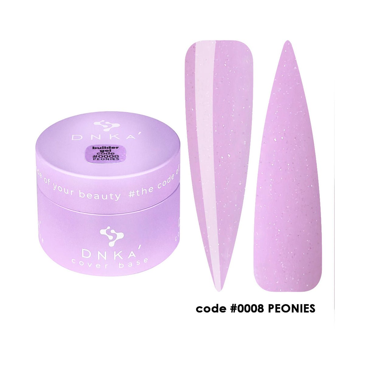 DNKa' DNKA - Builder gel - 0008 Peonies 30ml - Bellu