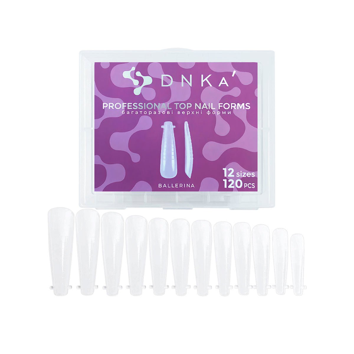 DNKa' DNKA - Professional Top Nail Forms - Ballerina 120pcs - Bellu