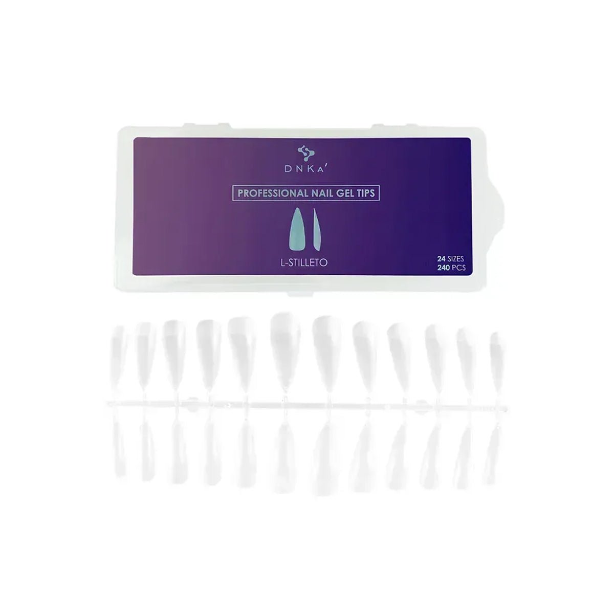 DNKa' - Professional Top Nail Forms - L - Stilleto240pcs - Bellu