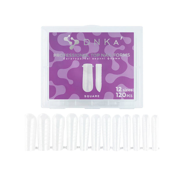 DNKa' DNKA - Professional Top Nail Forms - Square 120pcs - Bellu