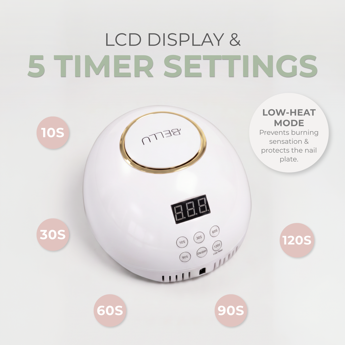 BELLU - Glow Plus - Polnilna profesionalna UV/LED lučka
