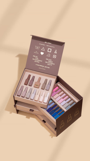 HEY LOVE Hey Love - basic gel polish collection in a box - 66pcs (PREORDER) - Bellu
