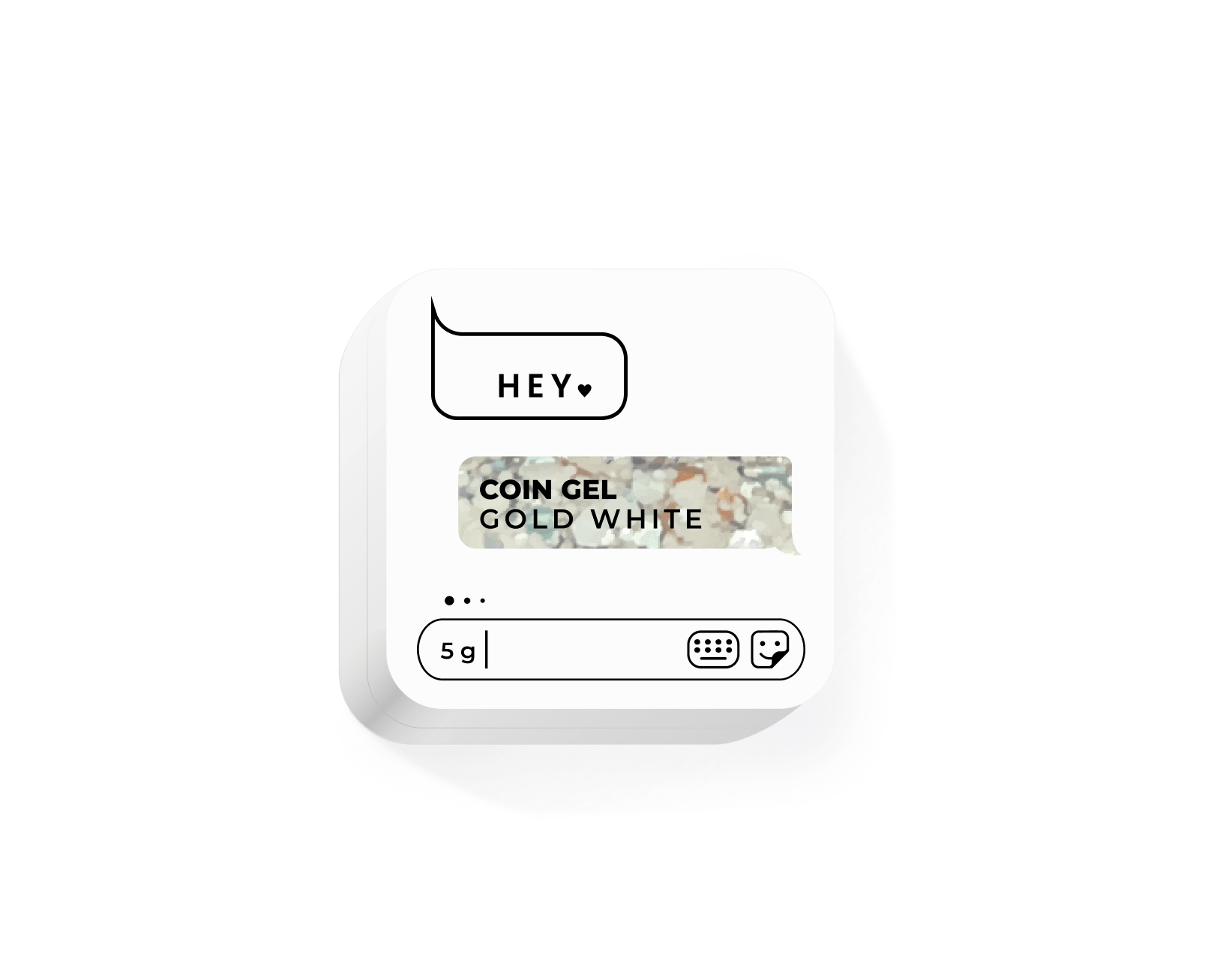 HEY LOVE - Coin gel - Coin gel Gold White 5g - Bellu