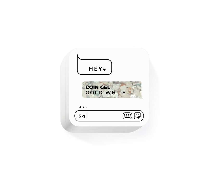 HEY LOVE - Coin gel - Coin gel Gold White 5g - Bellu