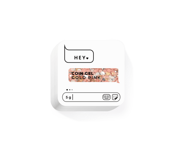 HEY LOVE HEY LOVE - Coin gel - Gold Pink 5g - Bellu