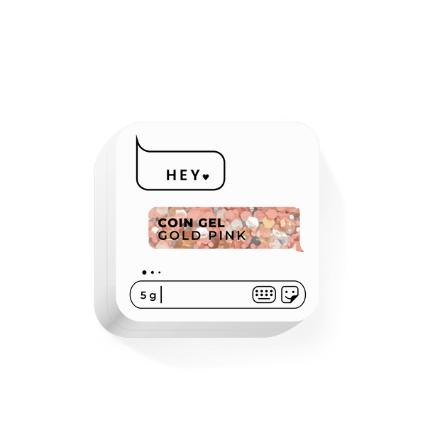 HEY LOVE HEY LOVE - Coin gel - Gold Pink 5g - Bellu