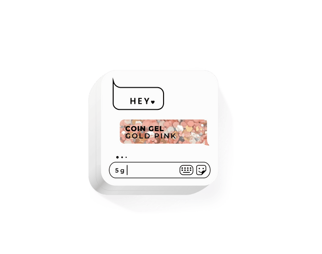 HEY LOVE HEY LOVE - Coin gel - Gold Pink 5g - Bellu