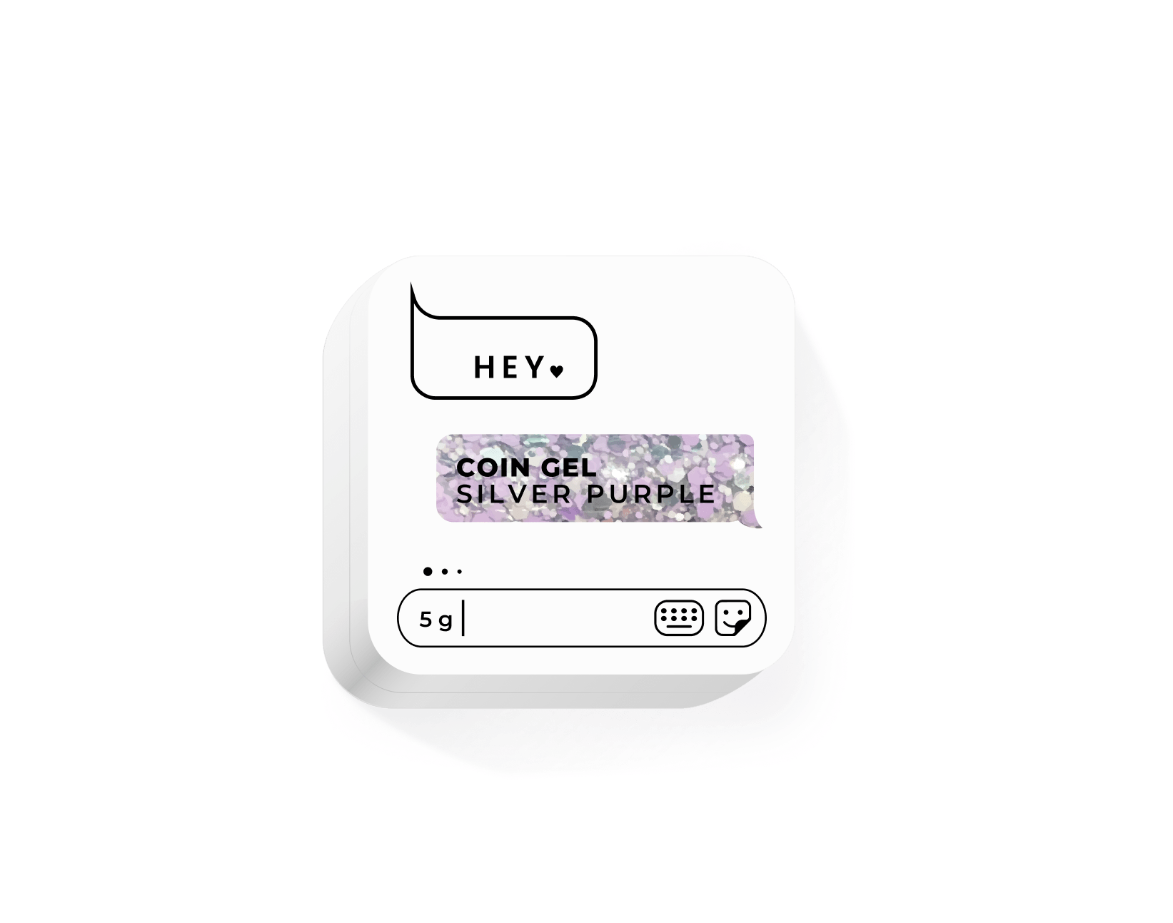 HEY LOVE - Coin gel - Silver Purple 5g - Bellu