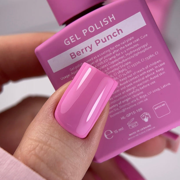 HEY LOVE HEY LOVE - Gel polish - Berry Punch 15ml - Bellu