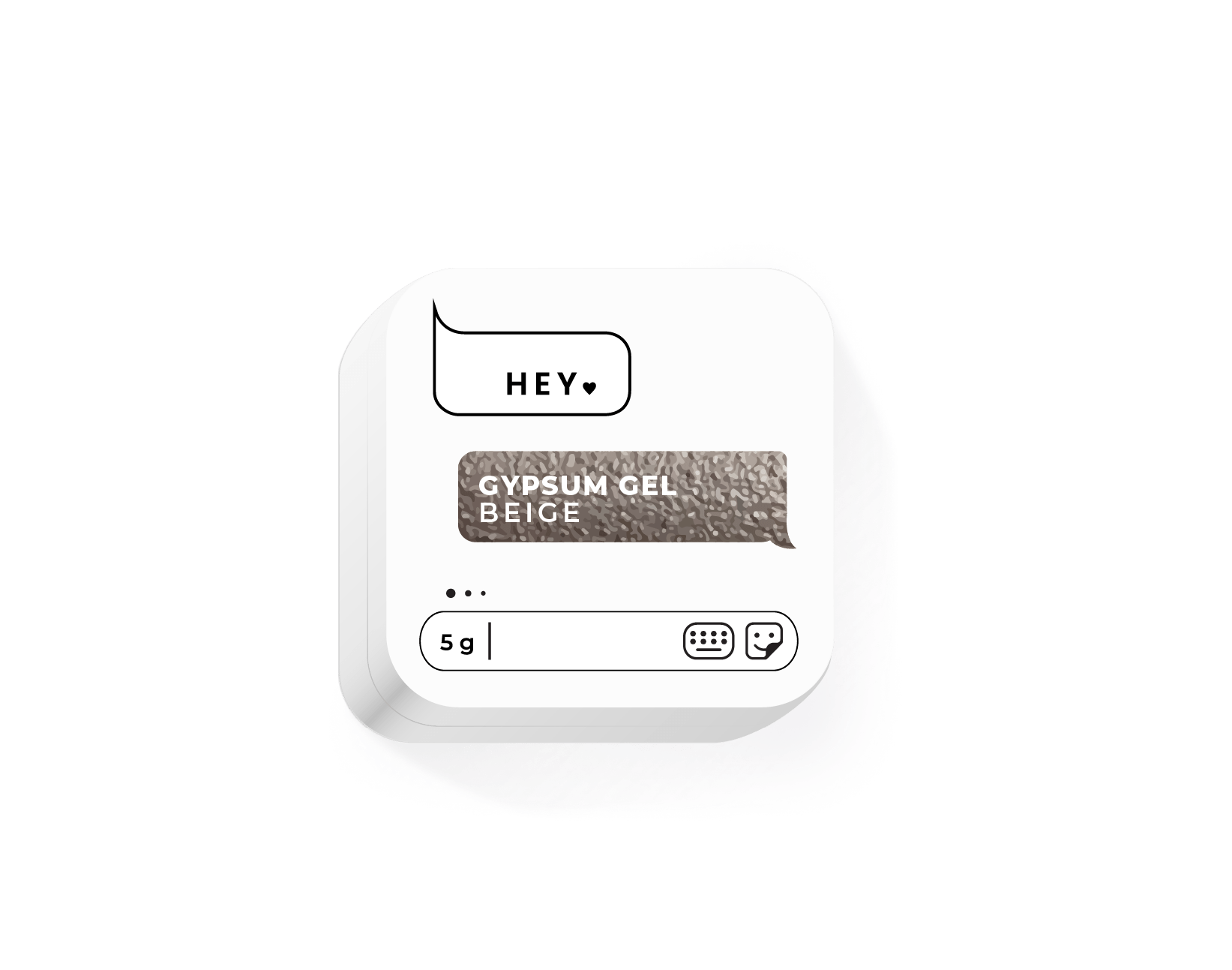 HEY LOVE HEY LOVE - Gypsum gel - Beige 5g - Bellu