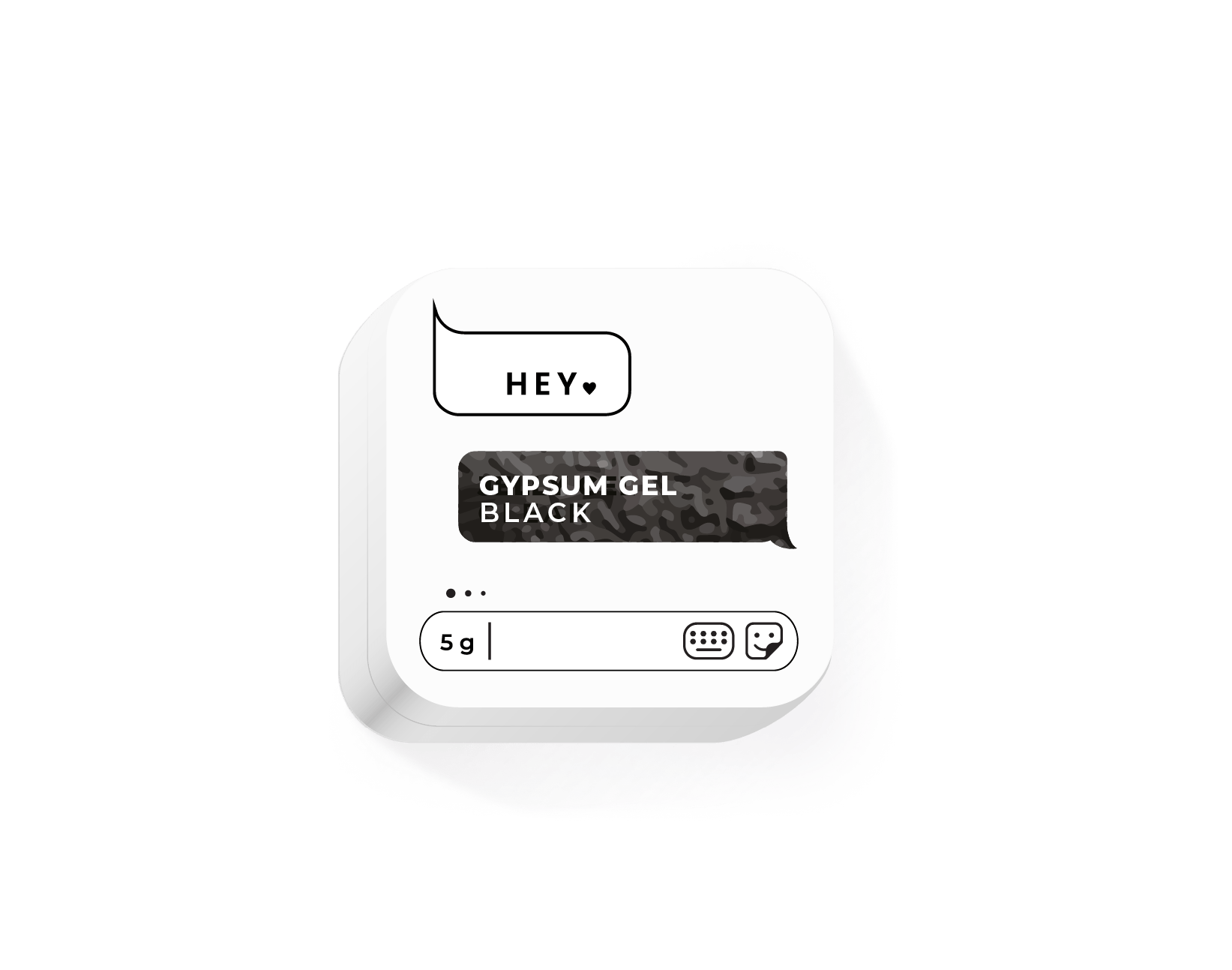 HEY LOVE HEY LOVE - Gypsum gel - Black 5g - Bellu