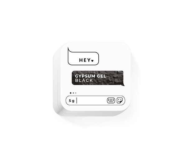 HEY LOVE HEY LOVE - Gypsum gel - Black 5g - Bellu