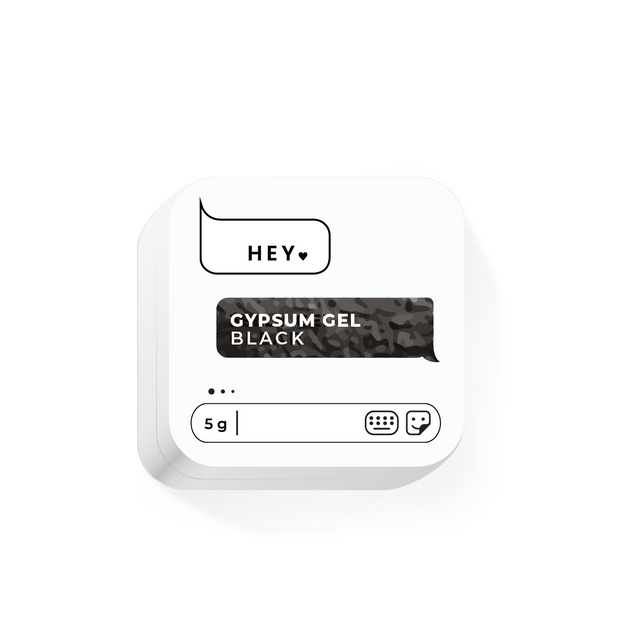 HEY LOVE - Gypsum gel - Black 5g - Bellu