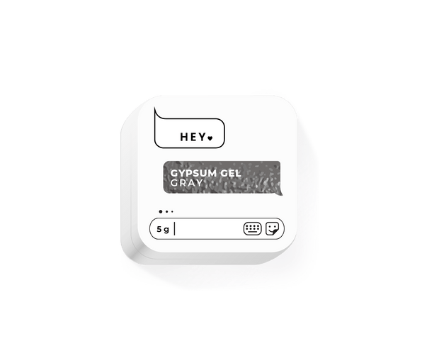 HEY LOVE HEY LOVE - Gypsum gel - Gray 5g - Bellu