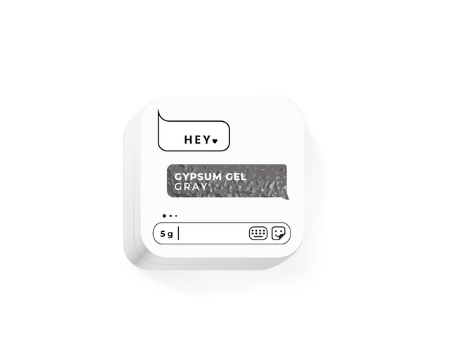 HEY LOVE HEY LOVE - Gypsum gel - Gray 5g - Bellu