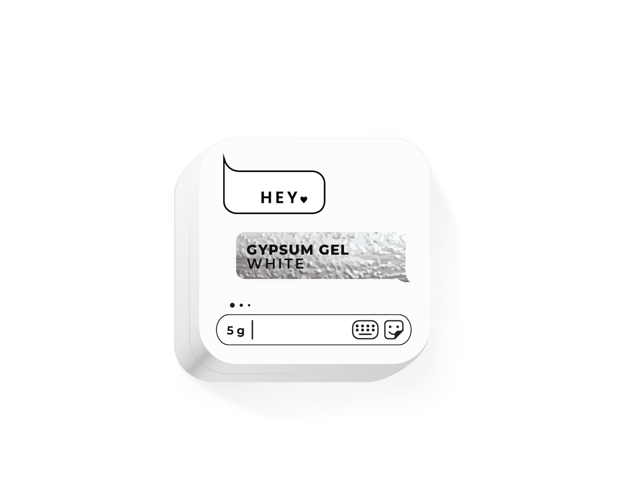 HEY LOVE HEY LOVE - Gypsum gel - White 5g - Bellu