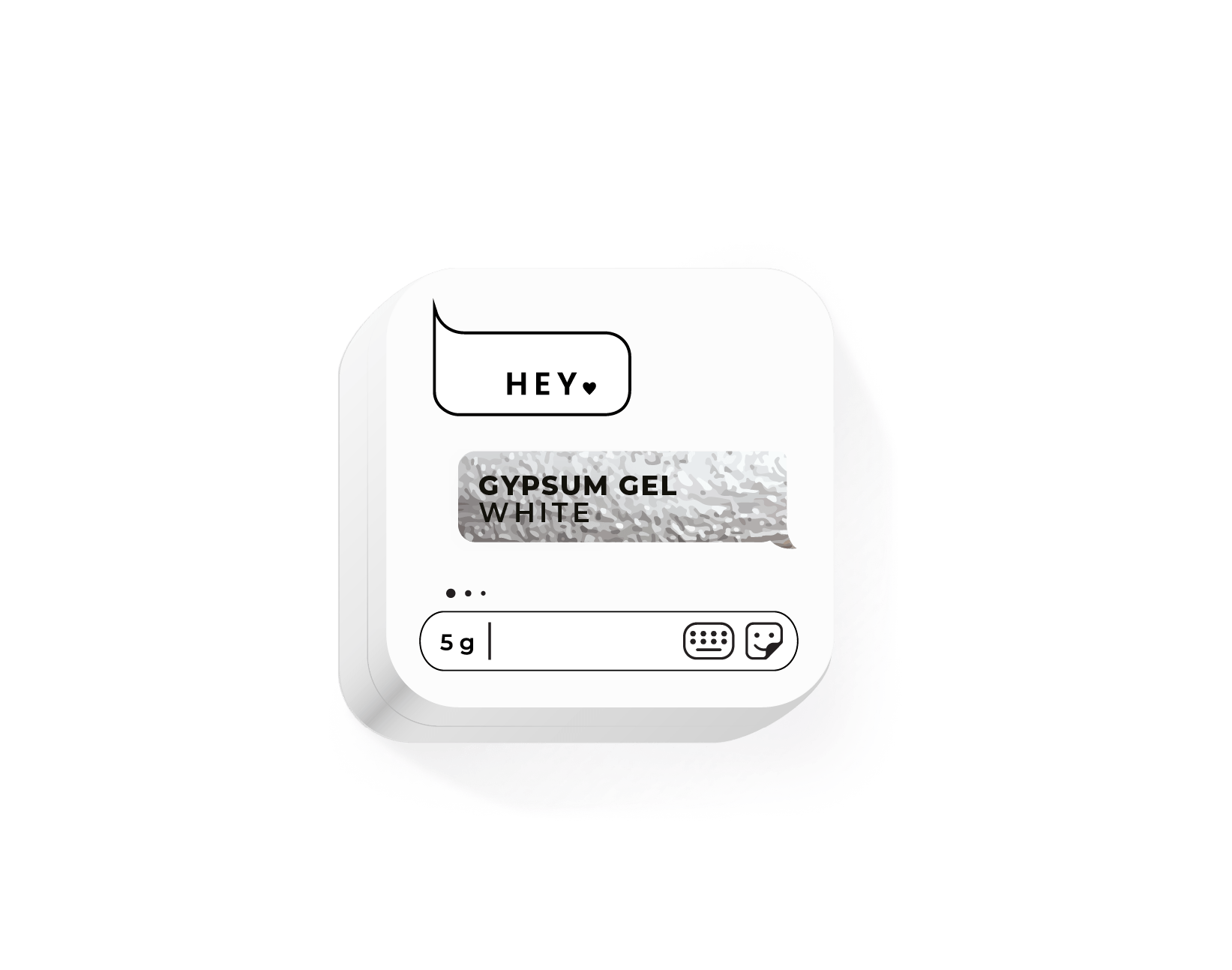 HEY LOVE HEY LOVE - Gypsum gel - White 5g - Bellu