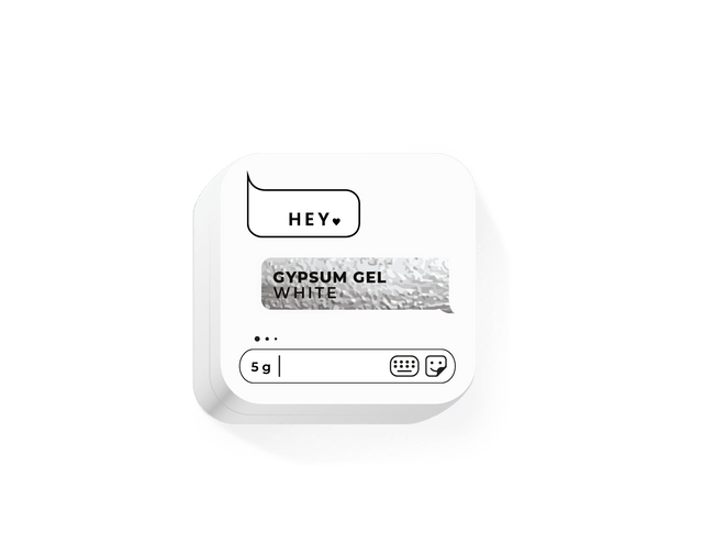 HEY LOVE HEY LOVE - Gypsum gel - White 5g - Bellu