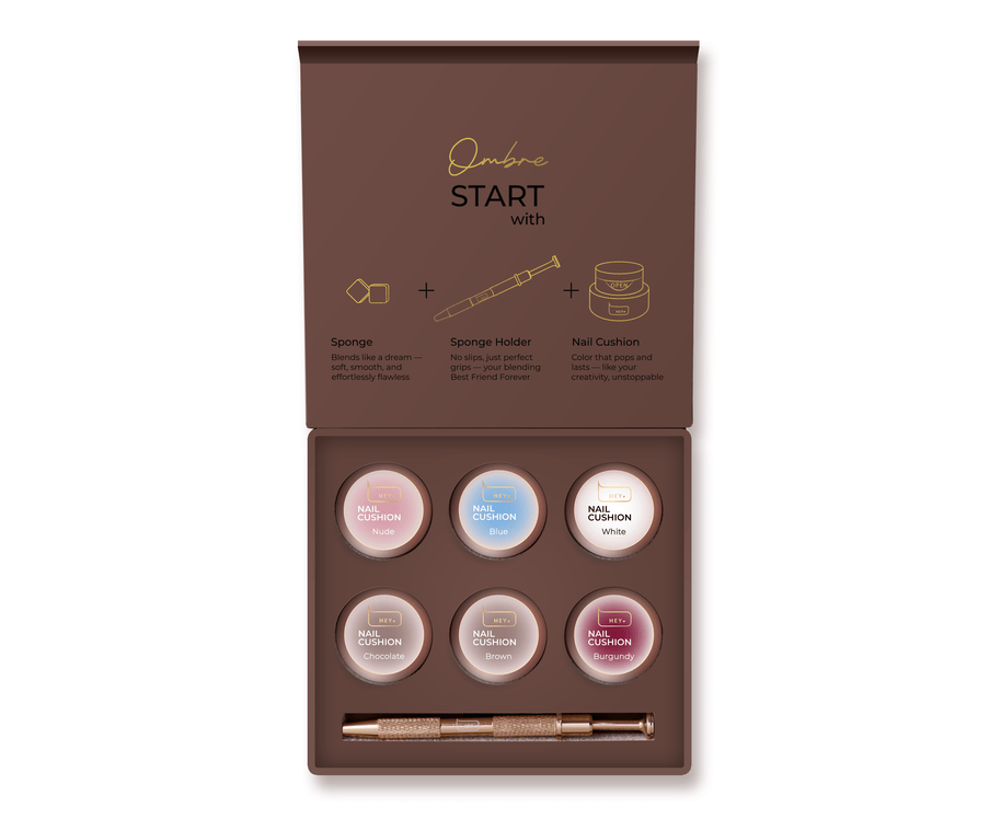 HEY LOVE - Nail cushion set - Brown 6 pcs - Bellu