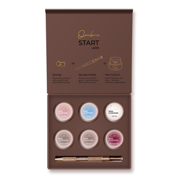 HEY LOVE HEY LOVE - Nail cushion set - Brown 6 pcs - Bellu