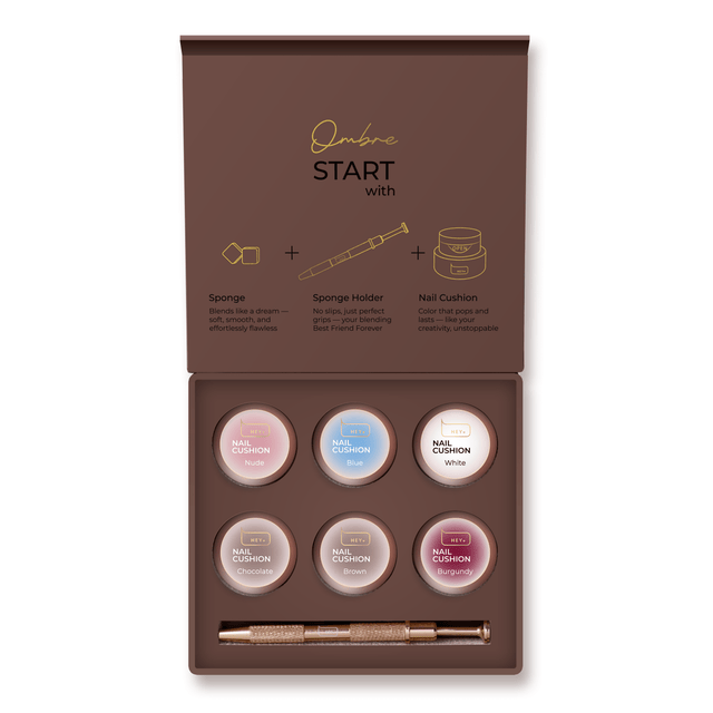 HEY LOVE - Nail cushion set - Brown 6 pcs - Bellu