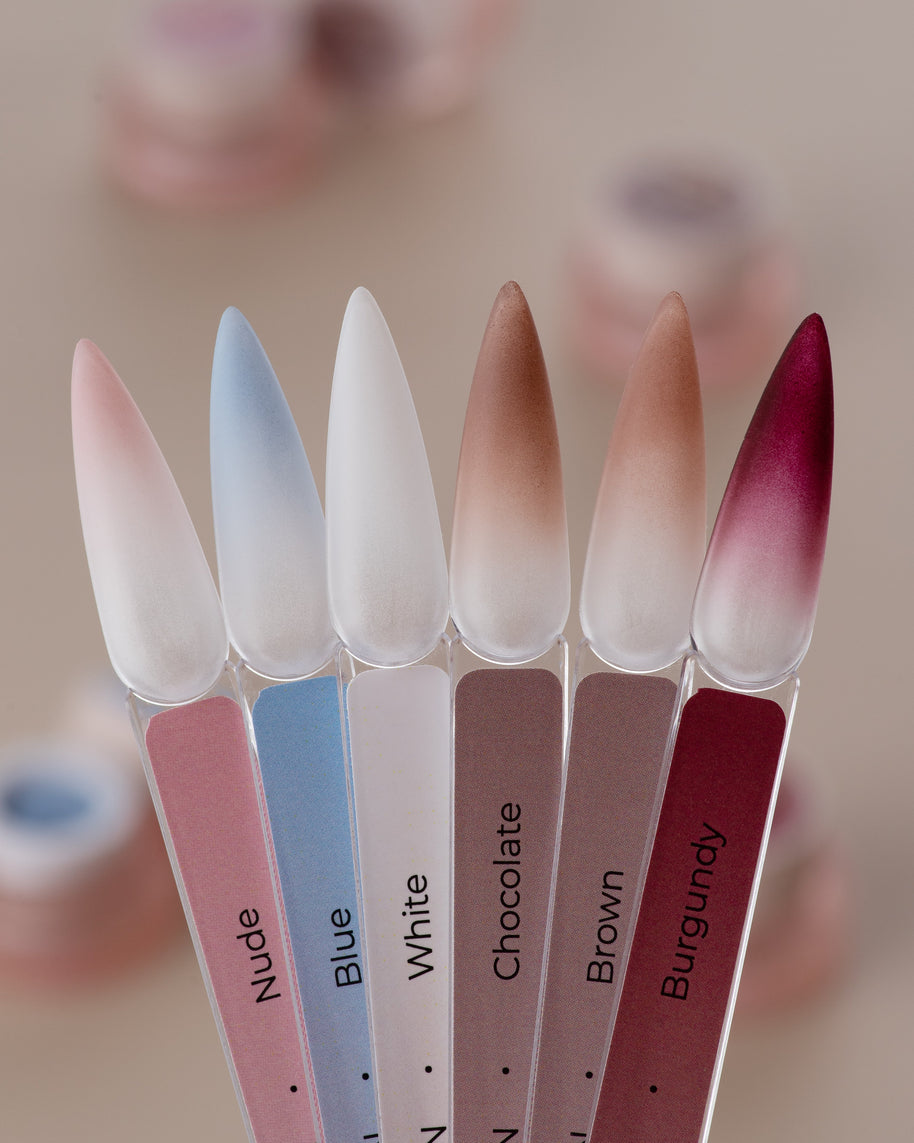 HEY LOVE HEY LOVE - Nail cushion set - Brown 6 pcs - Bellu