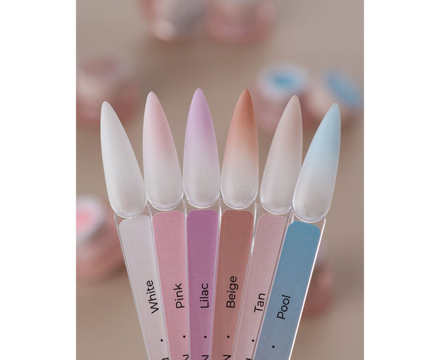 HEY LOVE HEY LOVE - Nail cushion set - White 6 pcs - Bellu