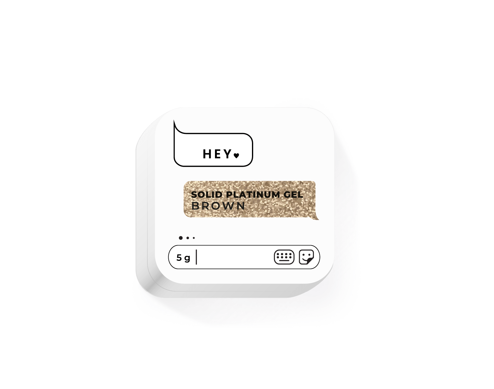 HEY LOVE - Solid paint gel - Brown 5g - Bellu
