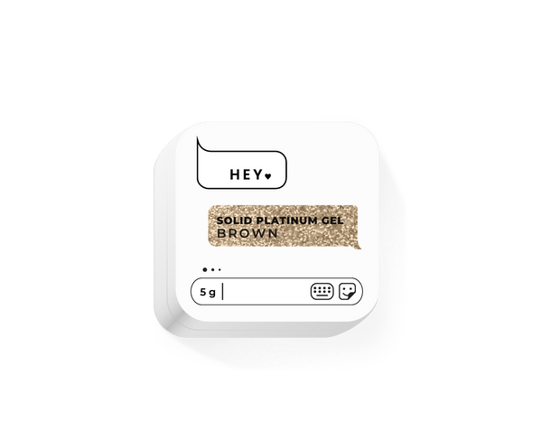 HEY LOVE HEY LOVE - Solid paint gel - Brown 5g - Bellu
