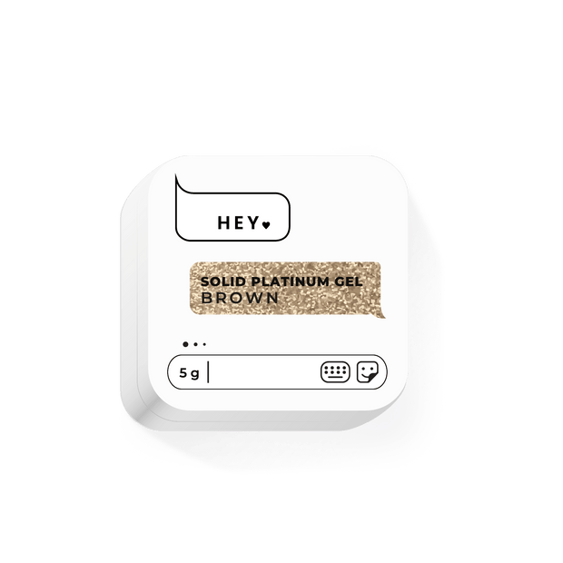 HEY LOVE HEY LOVE - Solid paint gel - Brown 5g - Bellu