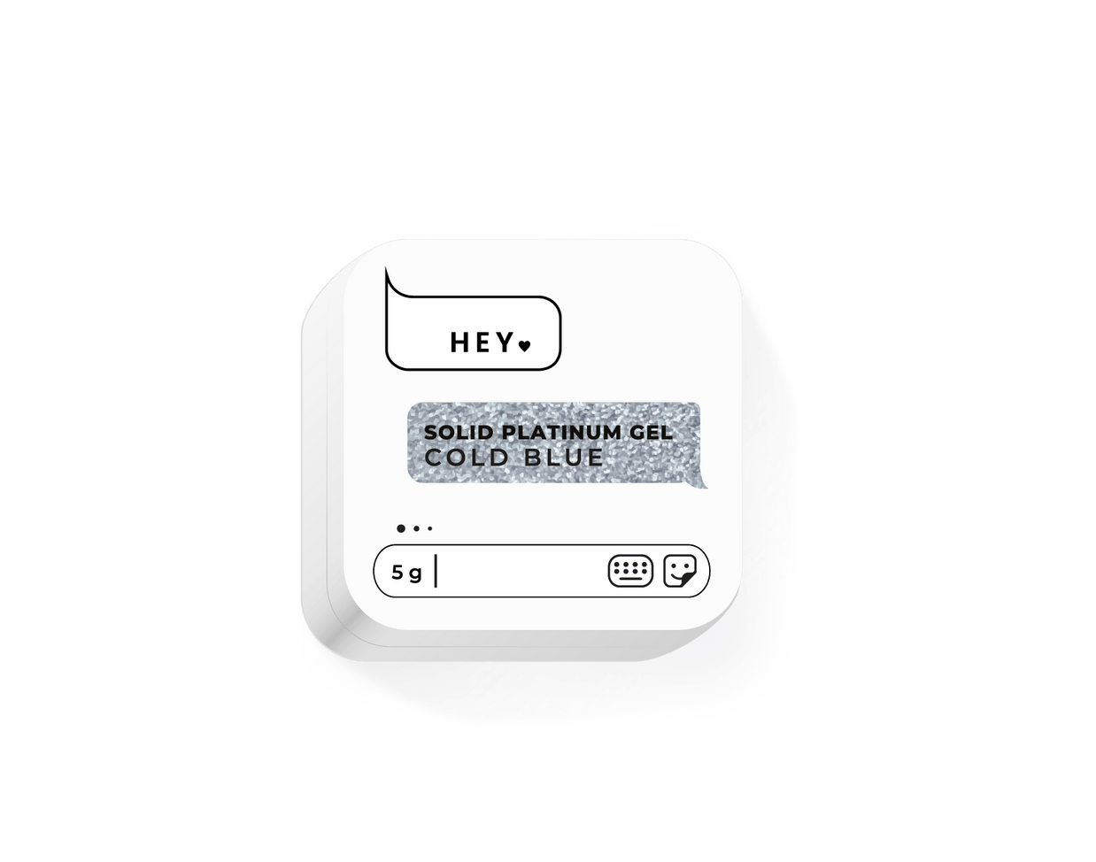 HEY LOVE HEY LOVE - Solid paint gel - Cold Blue 5g - Bellu